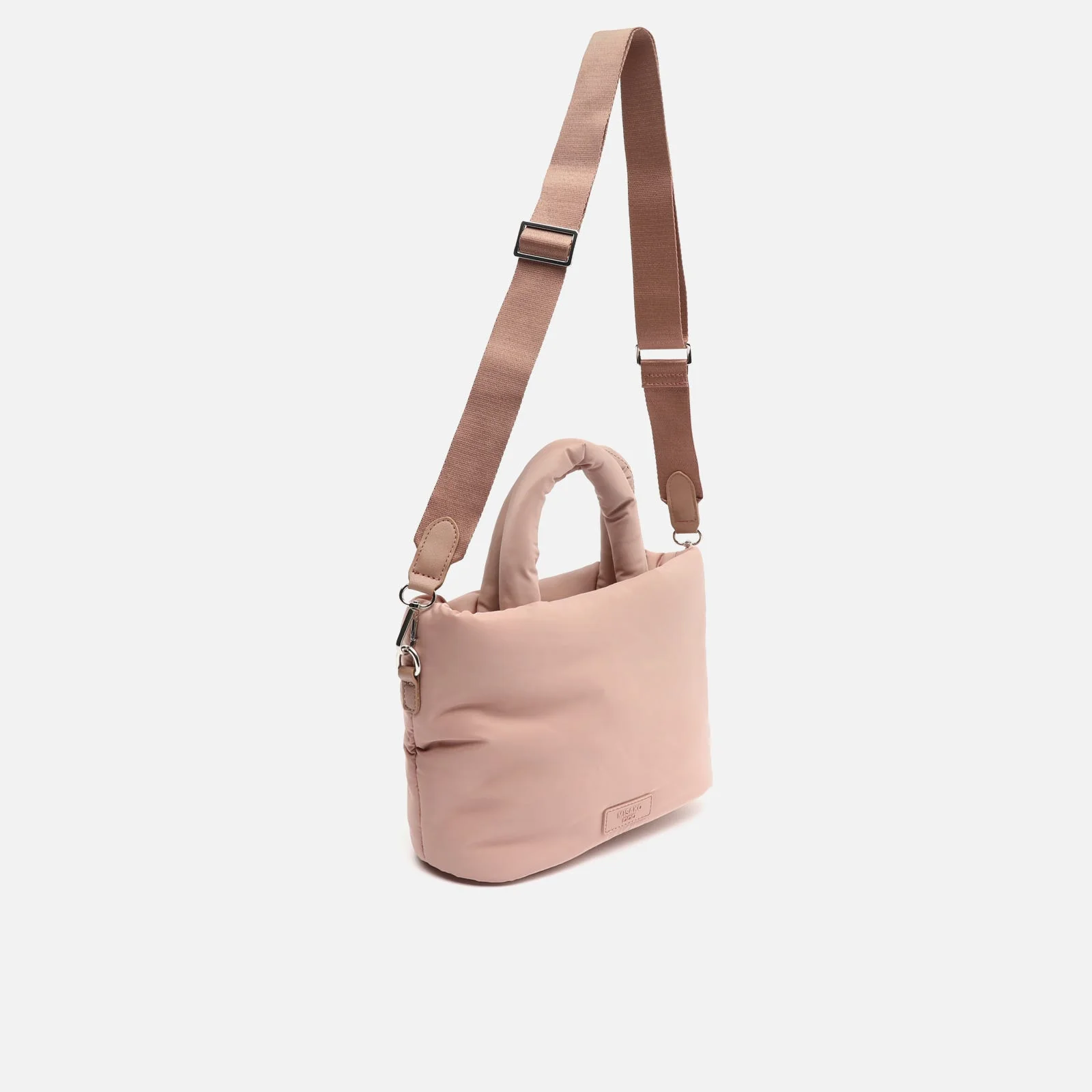 Acolfy bolso tote mediano en nylon acolchado con asa bandolera extraíble ED. - Image 7