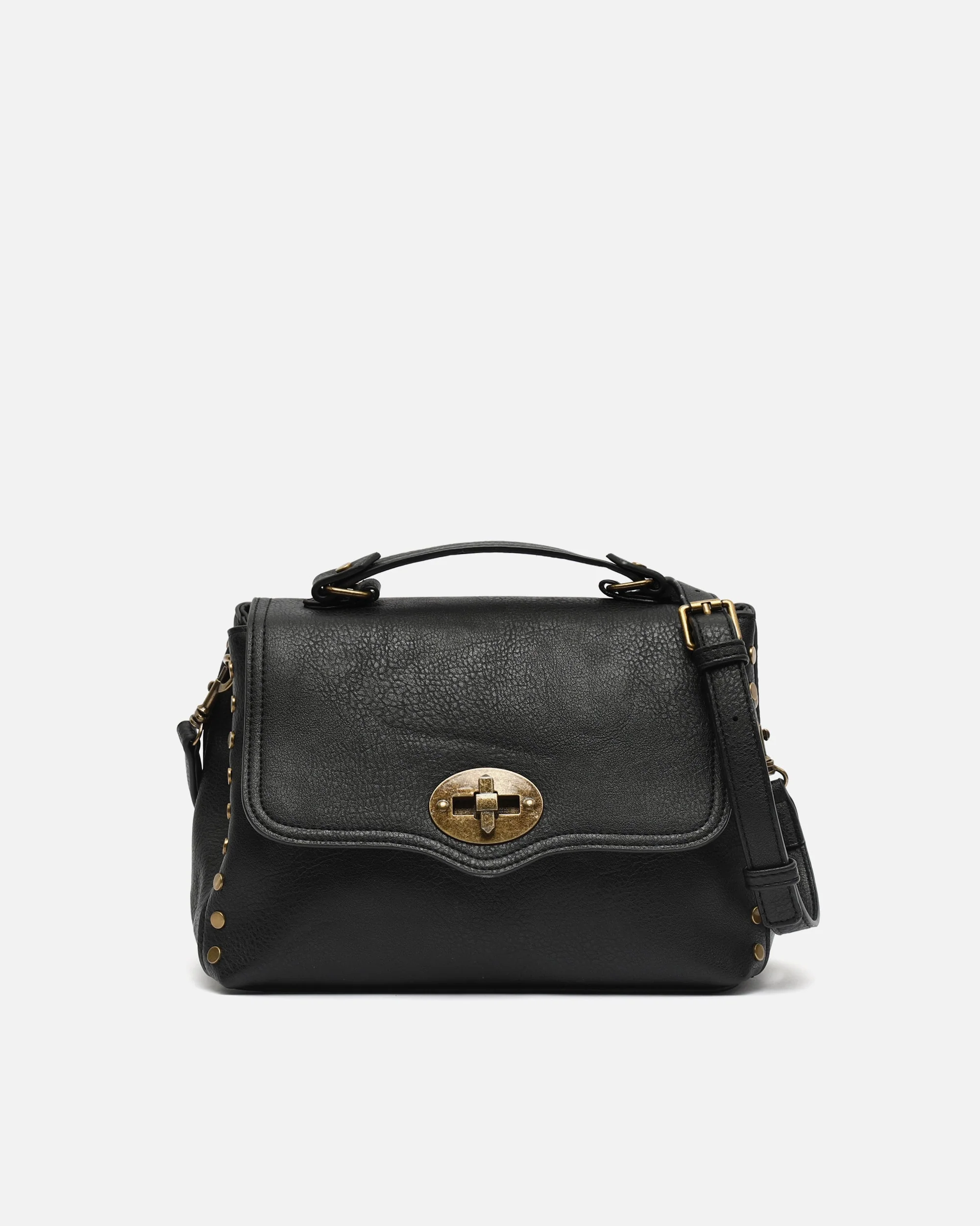 Aniad bolso bandolera con solapa y detalles metálicos - Image 2