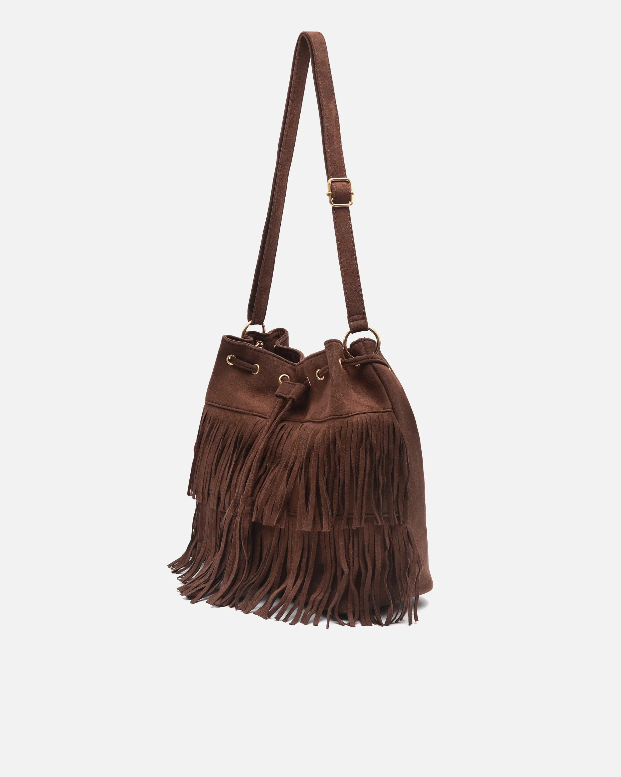 Apache bolso bucket efecto ante con flecos - Image 7