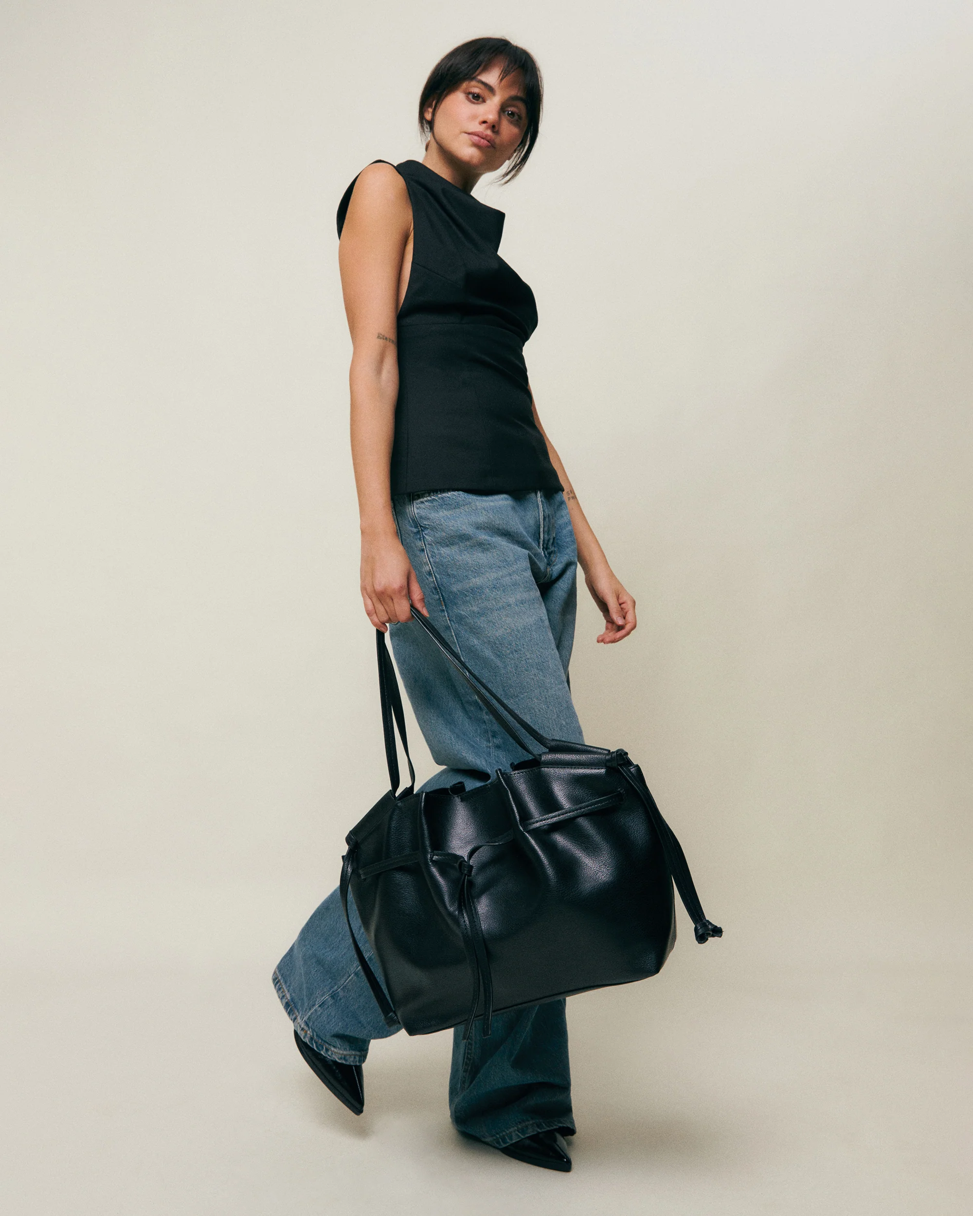 Coraline bolso de hombro grande con neceser extraíble - Image 4