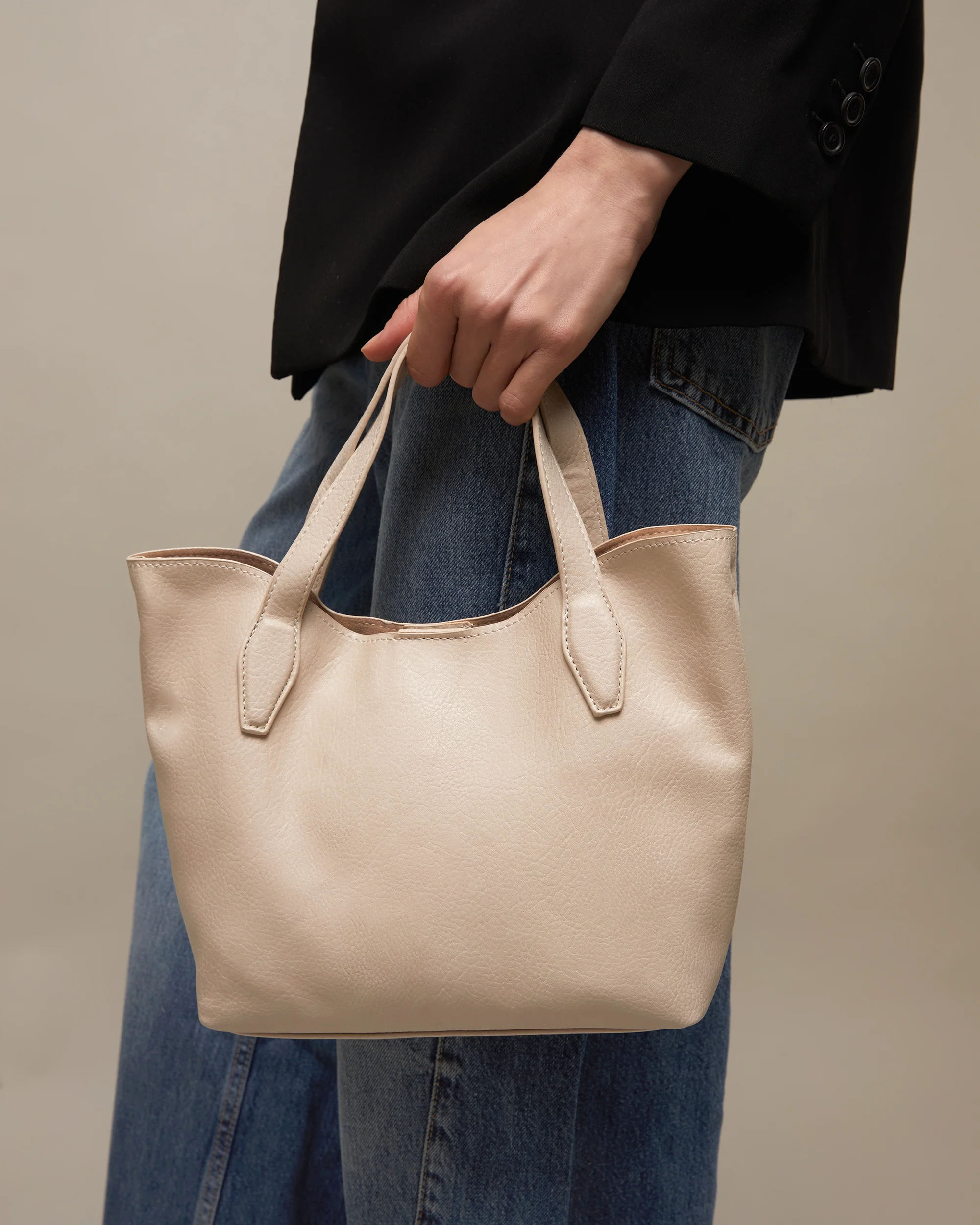 Deweti bolso tote pequeño con neceser y asa bandolera extraíble - Image 3
