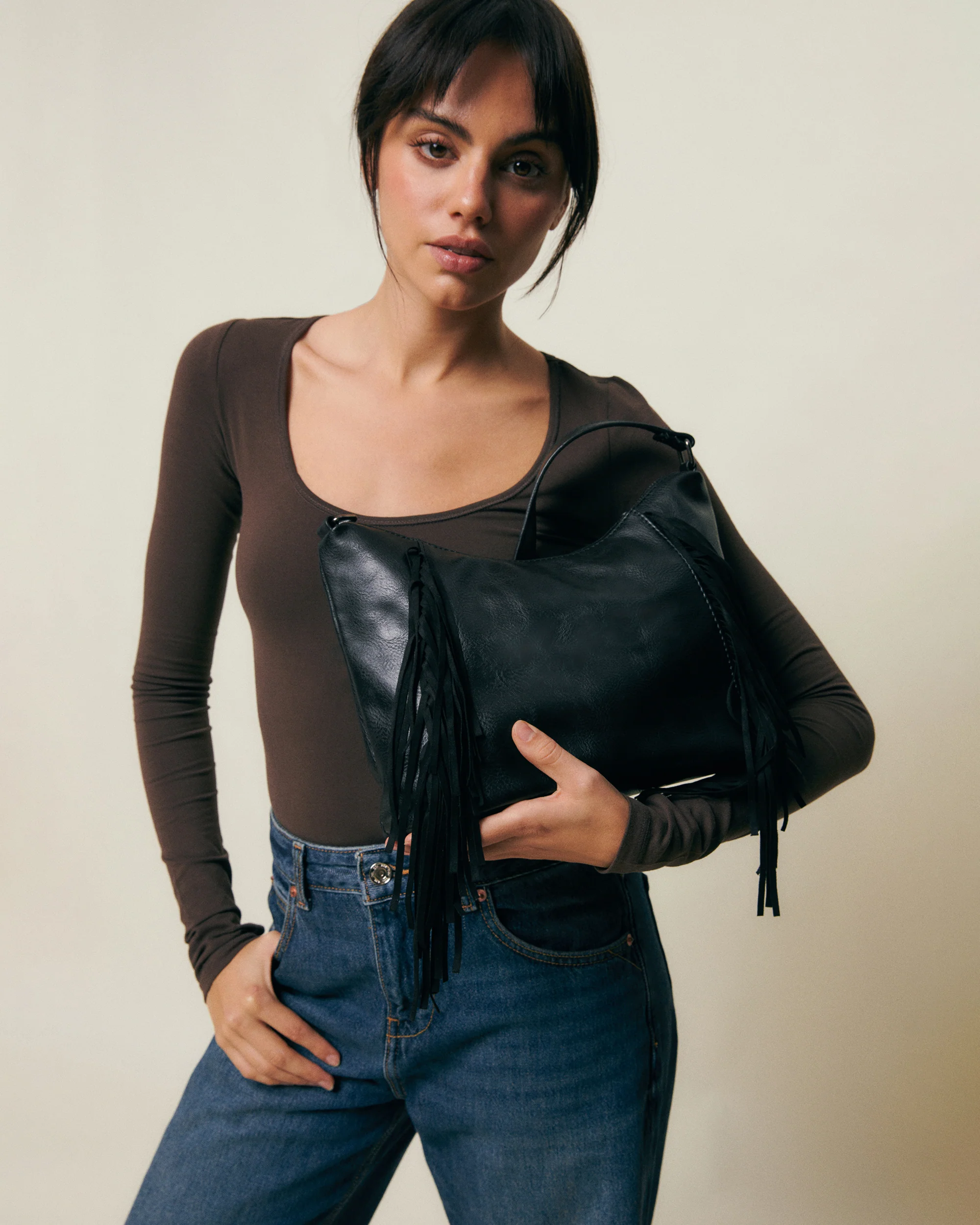 Evi bolso bandolera con flecos - Image 10