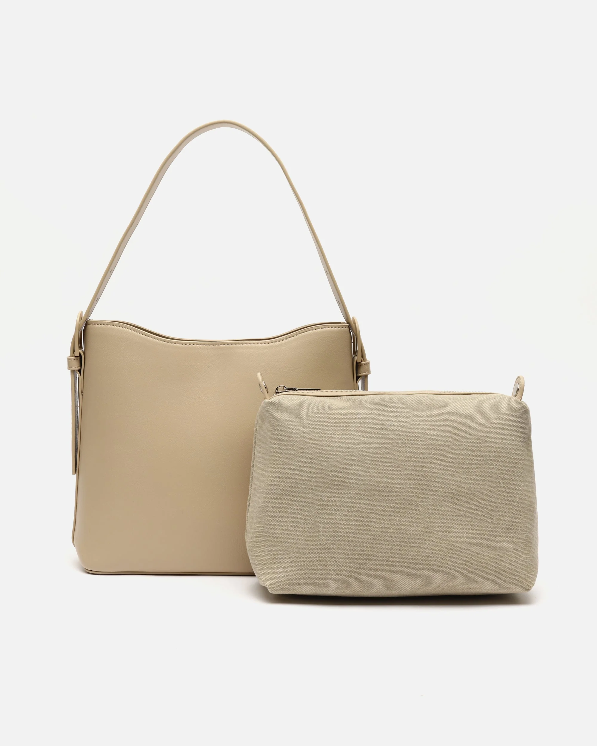 Ficon bolso de hombro con bolsa en el interior y asa bandolera extraíble ED. - Image 5