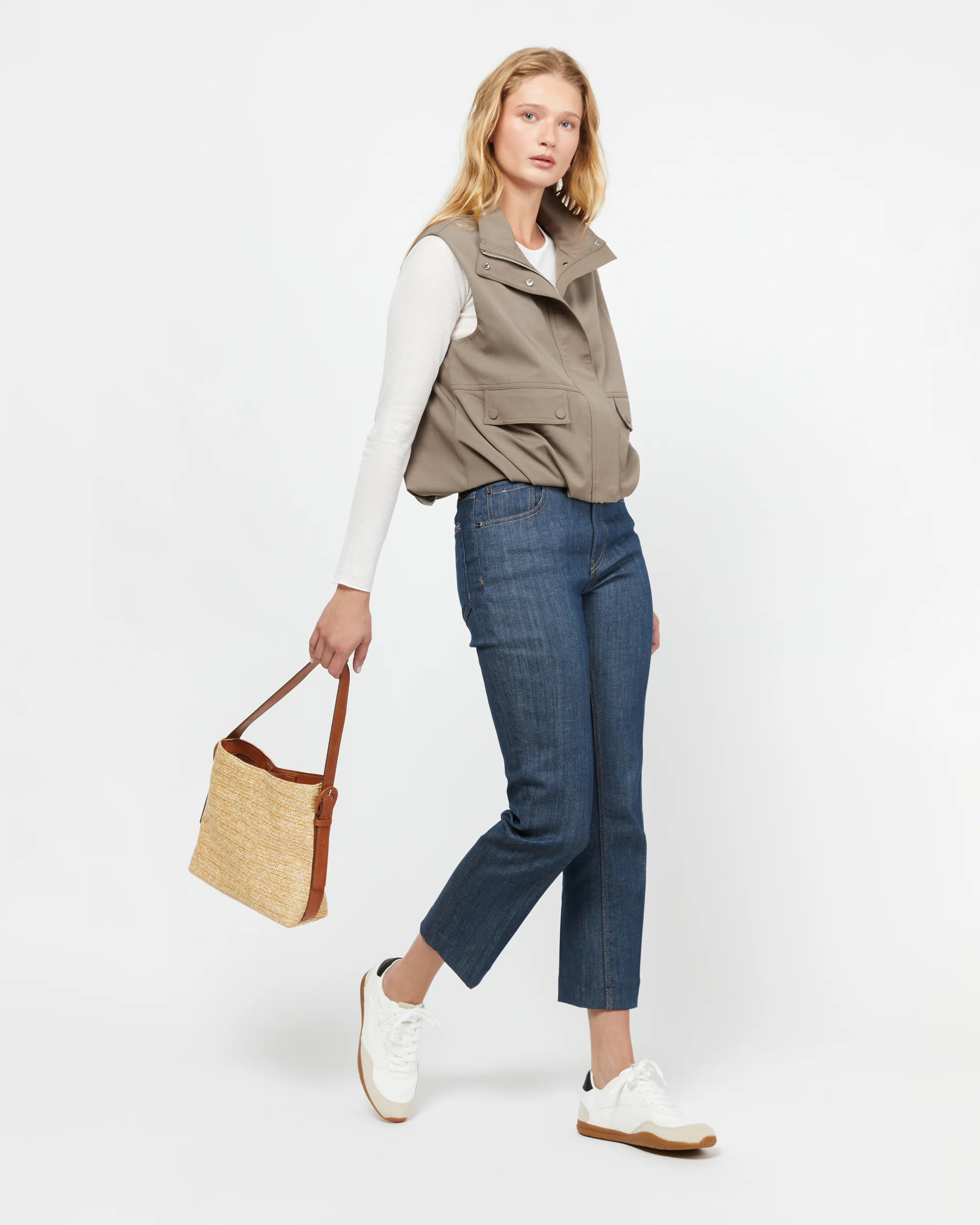 Finra bolso hobo efecto rafia con bolsa interior extraíble y asa regulable ED. - Image 6