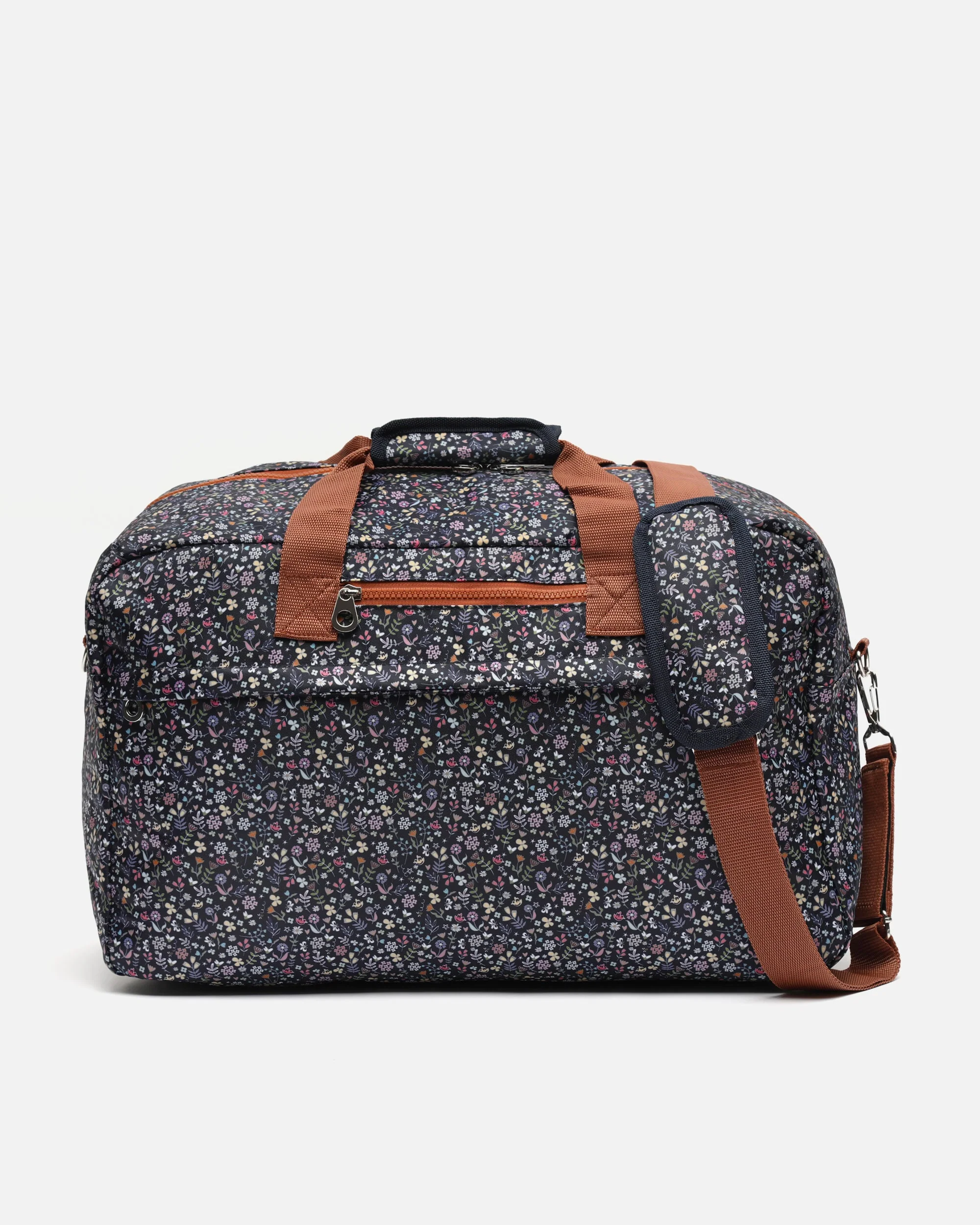 Flors bolsa fin de semana estampada y asa bandolera extraíble