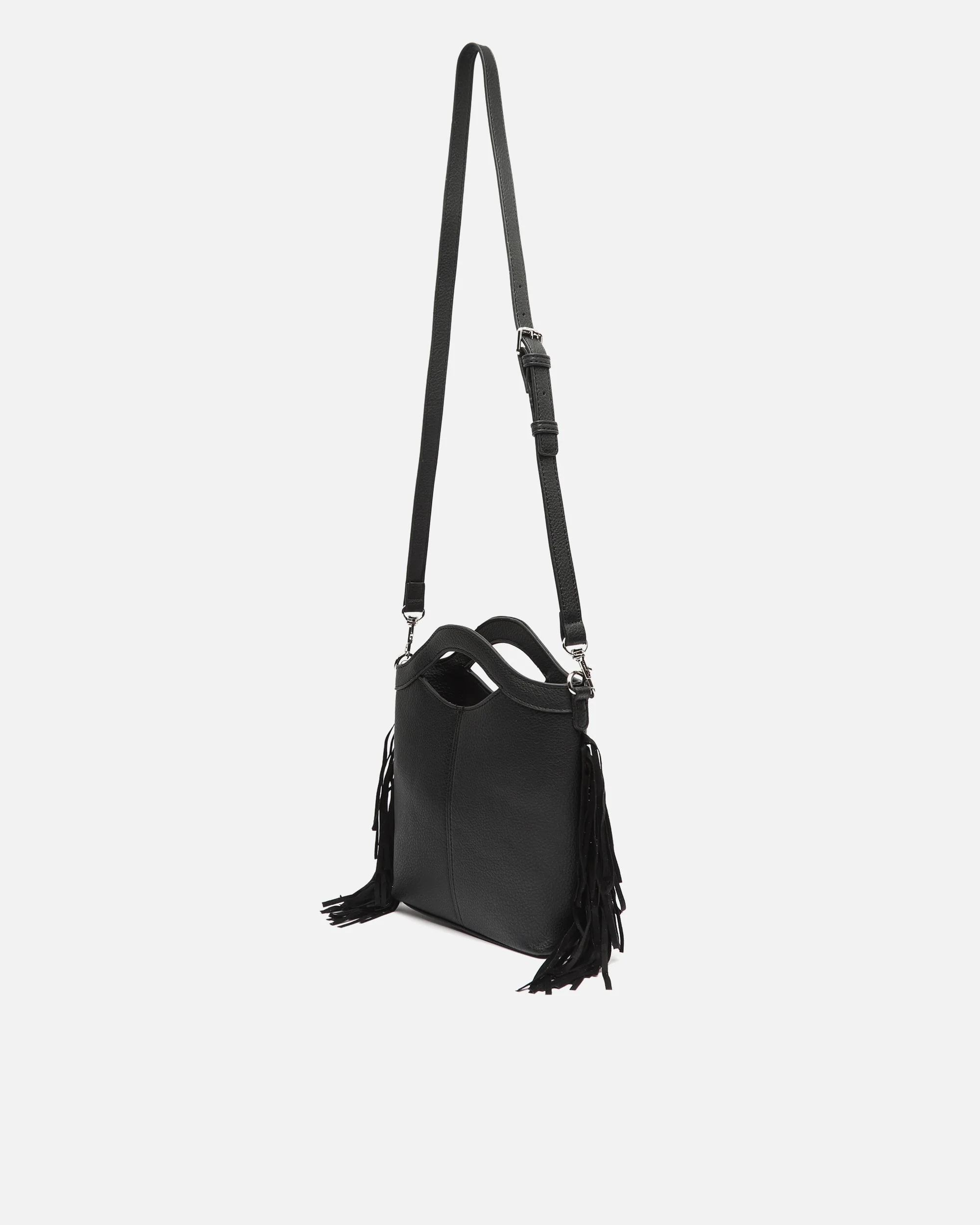Freca bolso de mano y bandolera pequeño con flecos ED. - Image 14