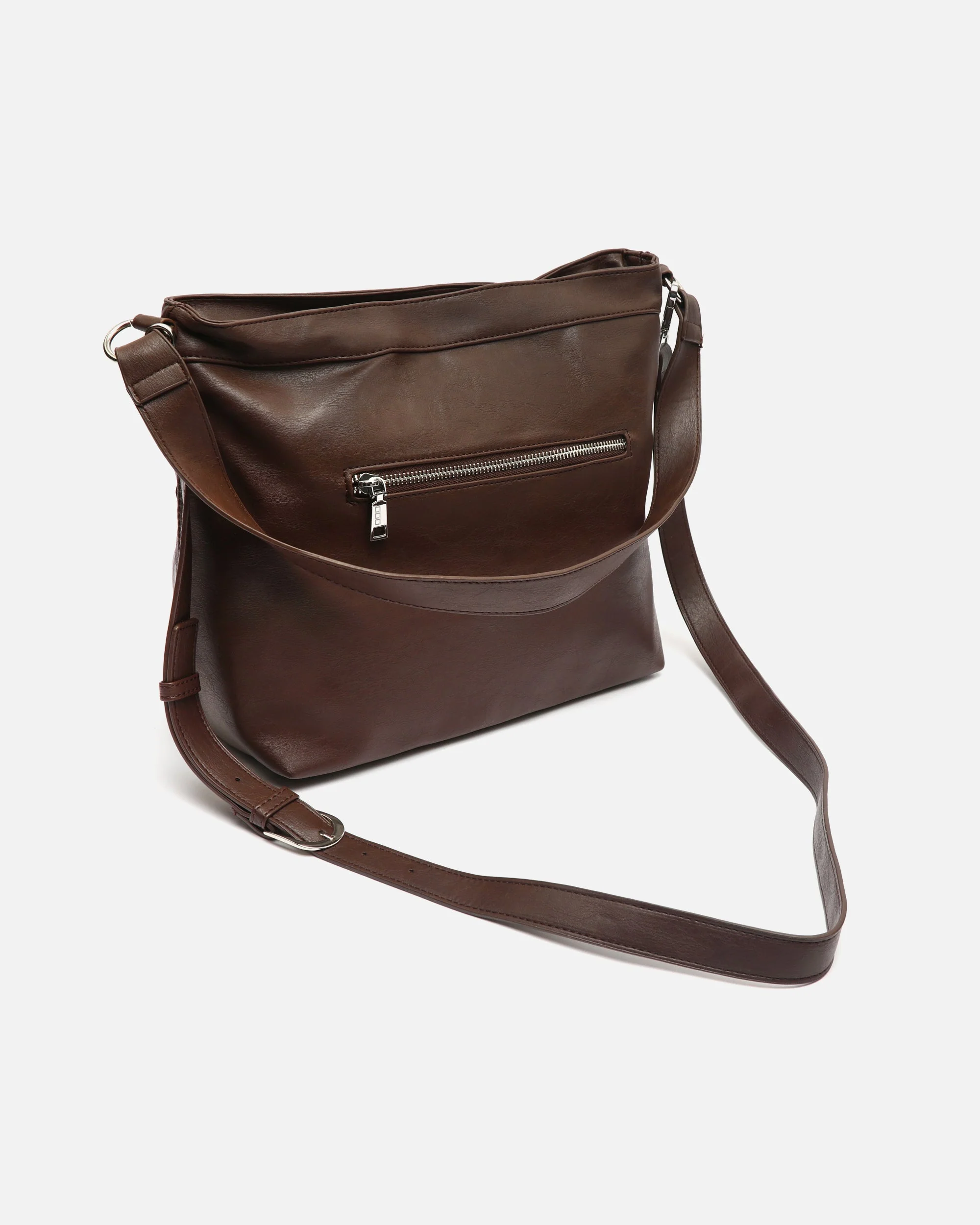 Fuso bolso de hombro trenzado con bandolera extraíble - Image 4