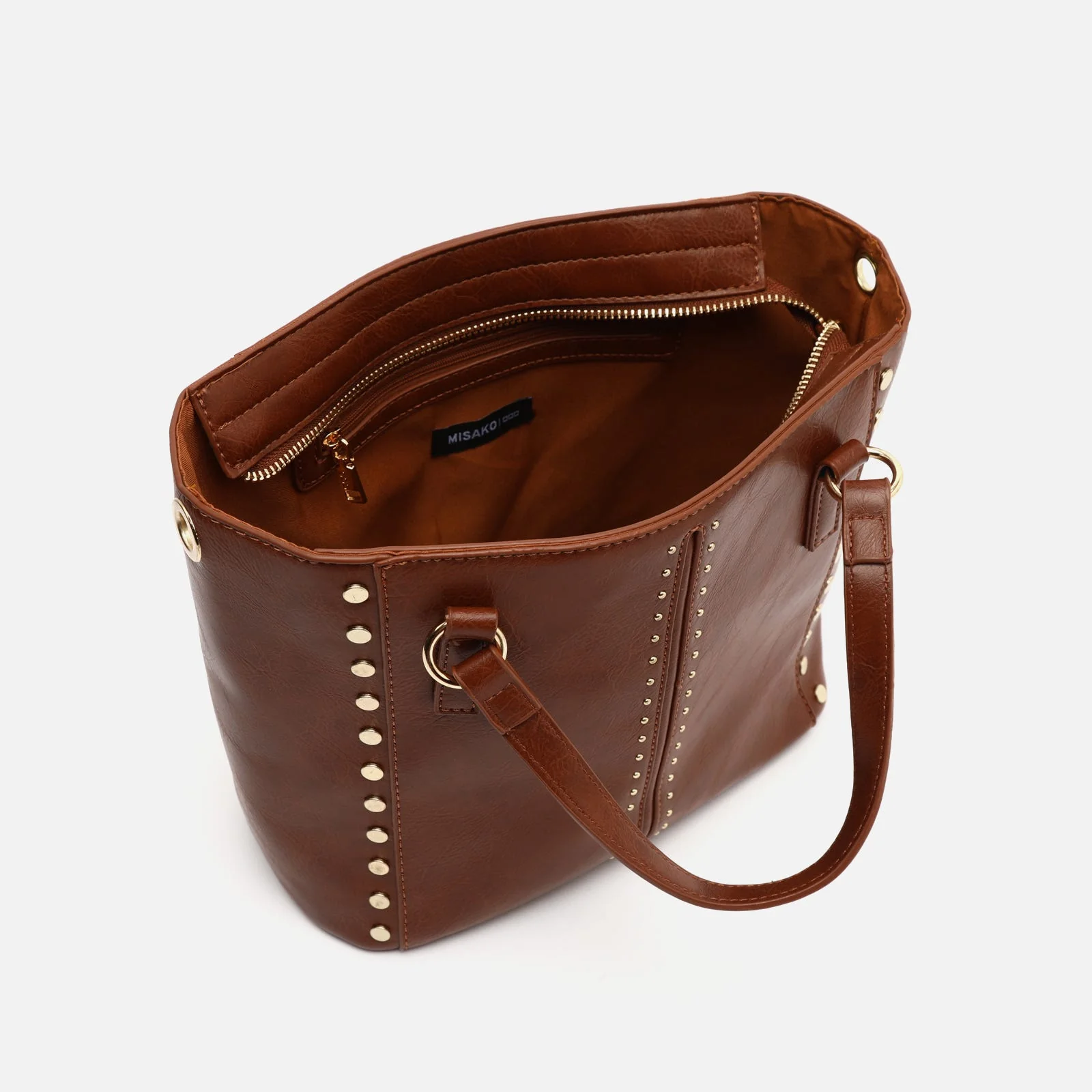 Jita bolso tote mediano con asa bandolera extraíble y detalles metálicos - Image 11