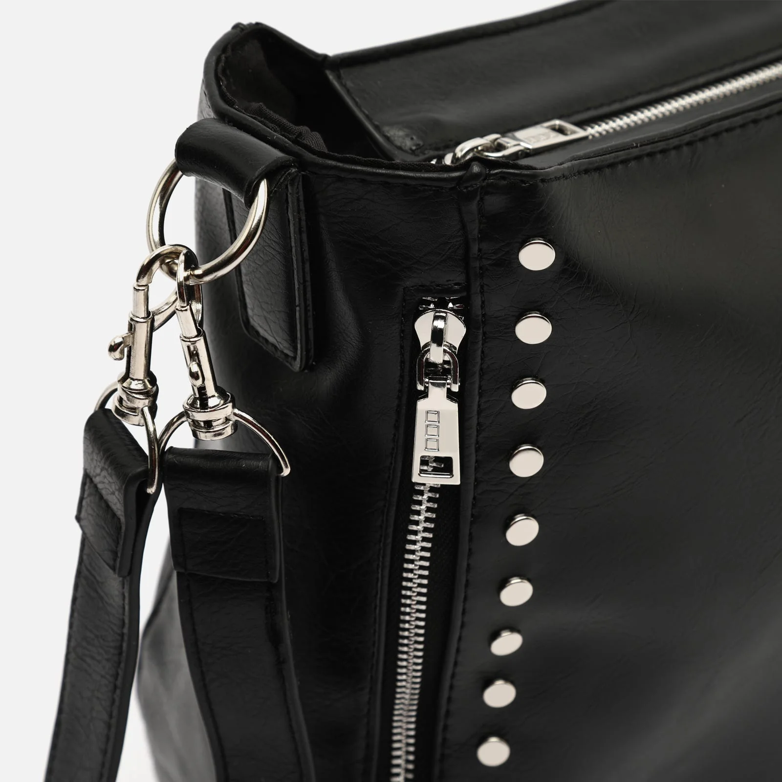 Jitan bolso hobo grande con asa bandolera extraíble y detalles metálicos - Image 3