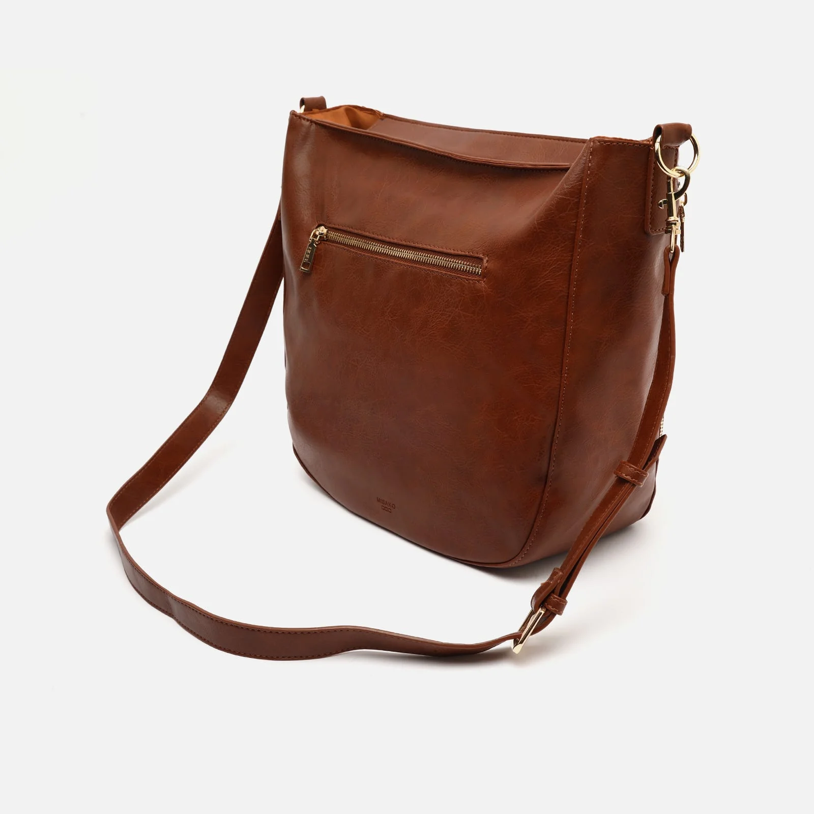 Jitan bolso hobo grande con asa bandolera extraíble y detalles metálicos - Image 9