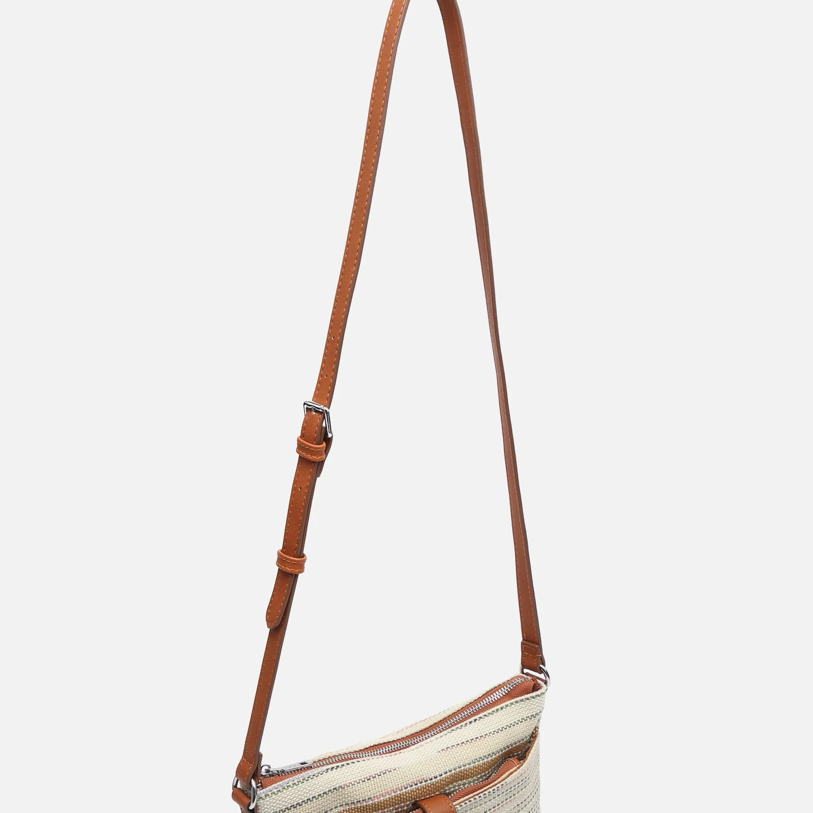 Micu bolso bandolera con estampado jacquard y neceser pequeño - Image 3