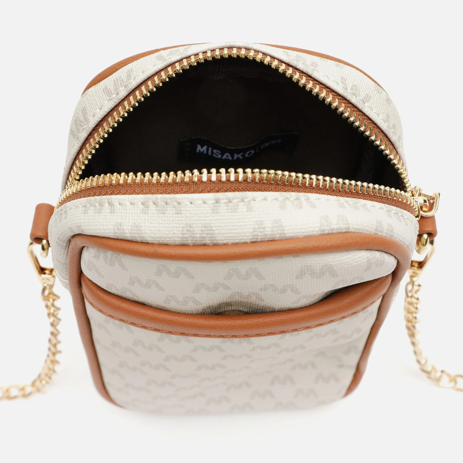 Monograms bolso bandolera mini para móvil con estampado monogram - Image 9