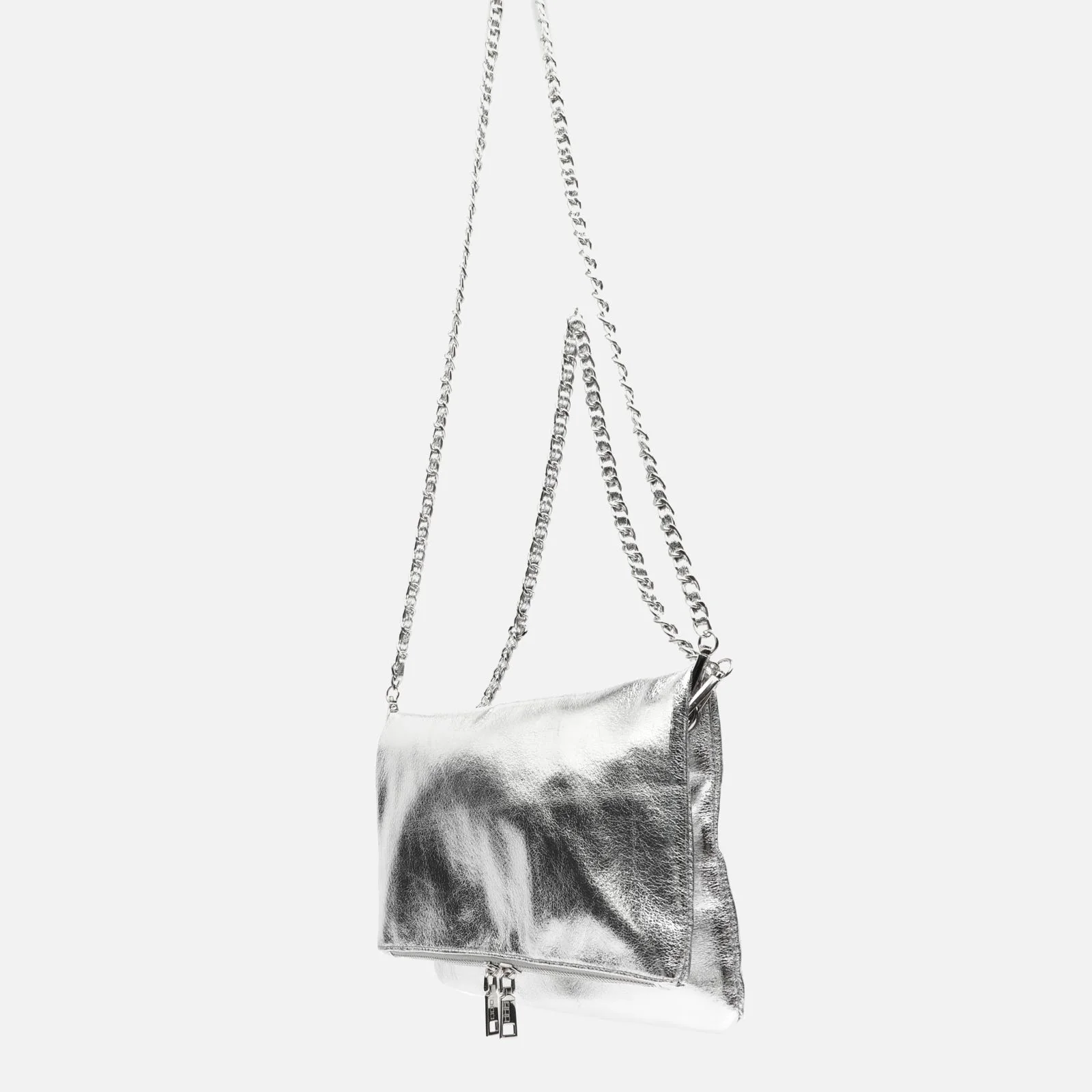 Nagiva bolso bandolera de fiesta con doble correa y acabado metalizado ED. - Image 12