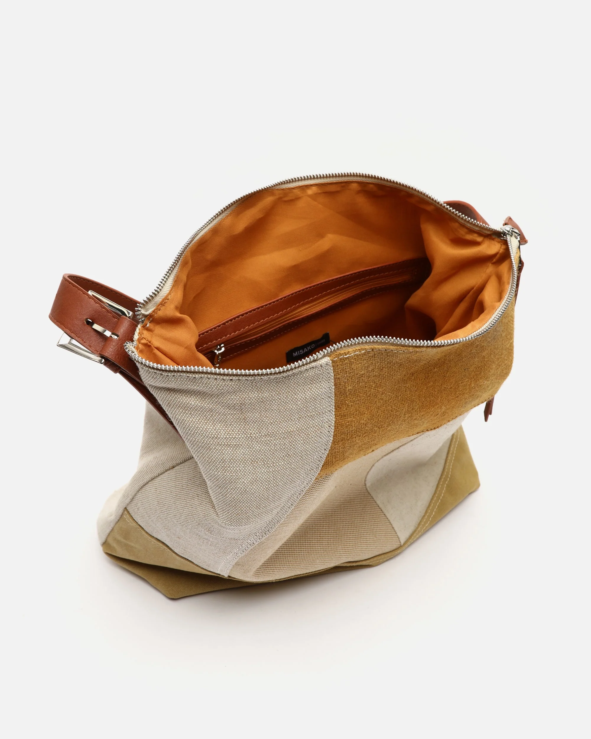 Narcisa bolso hobo con estampado patchwork efecto desgastado ED. - Image 5
