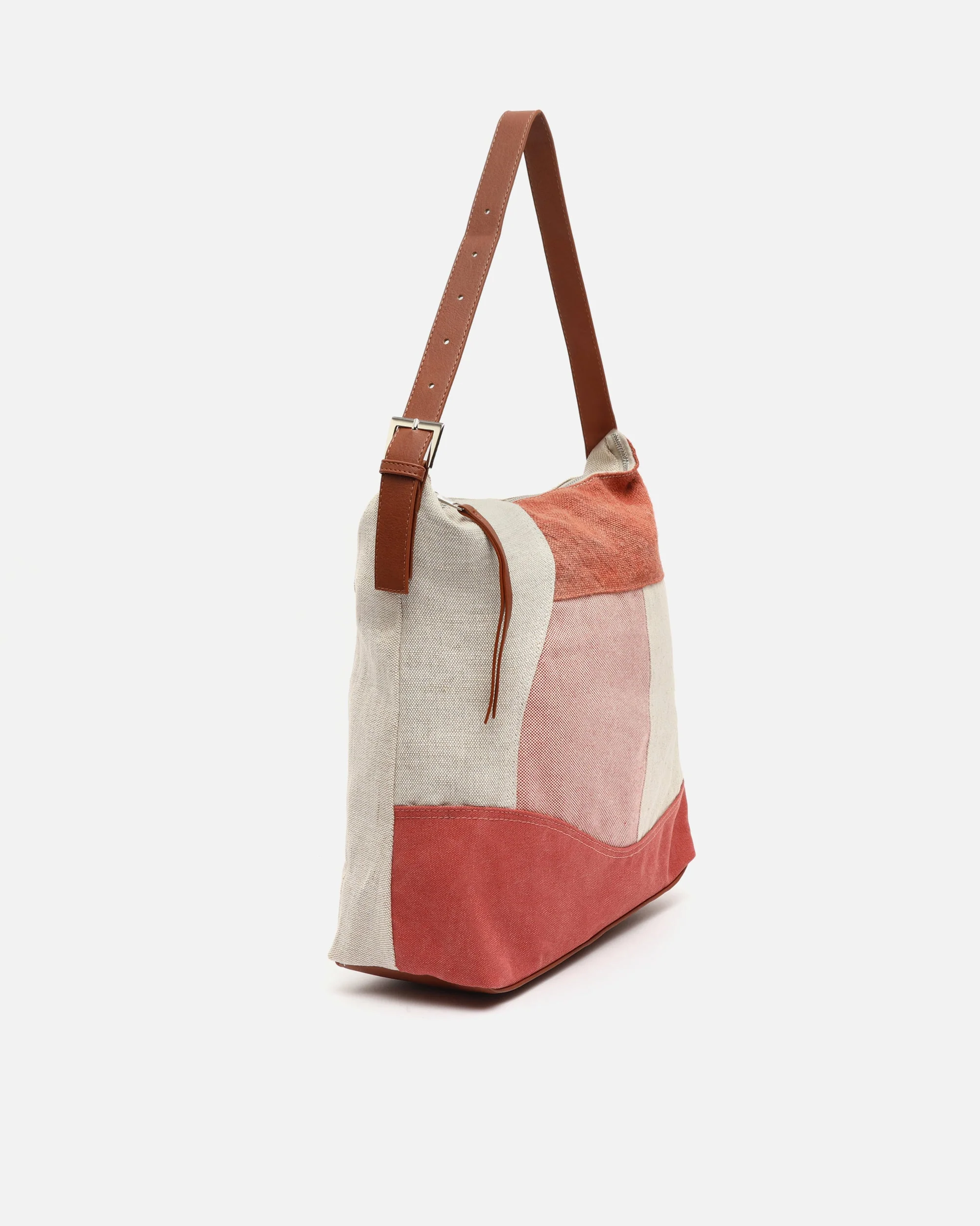 Narcisa bolso hobo con estampado patchwork efecto desgastado ED. - Image 7