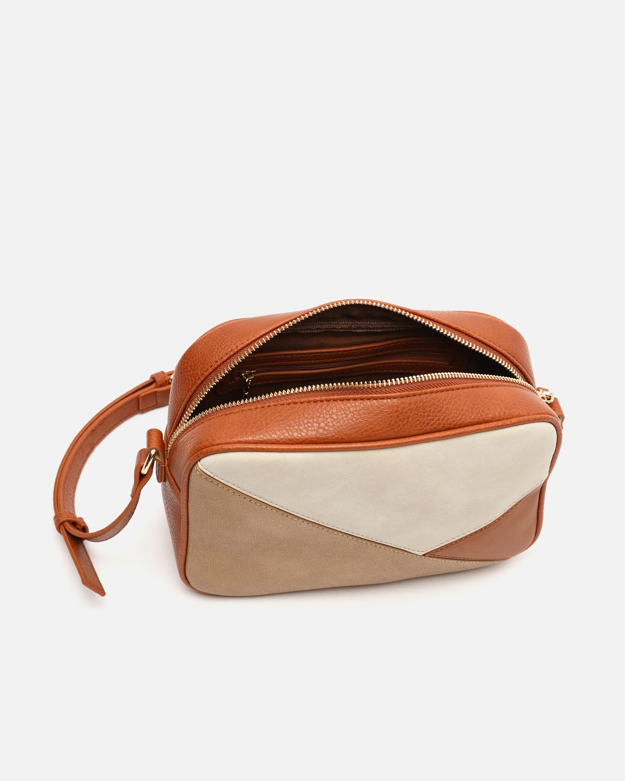 Ofel-1 bolso bandolera pequeño con estampado patchwork ED. - Image 5