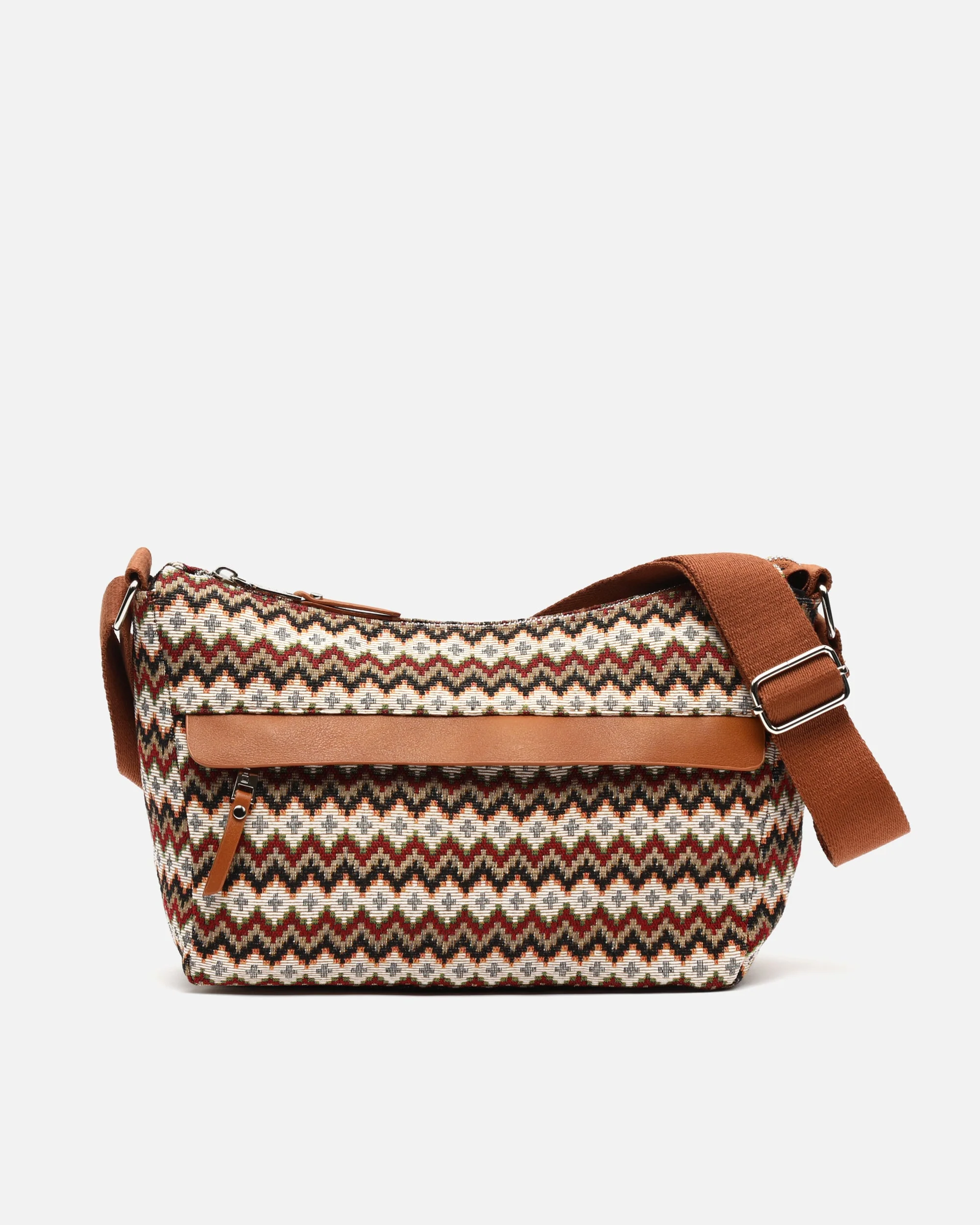 Penjis bolso bandolera con estampado jacquard - Image 2