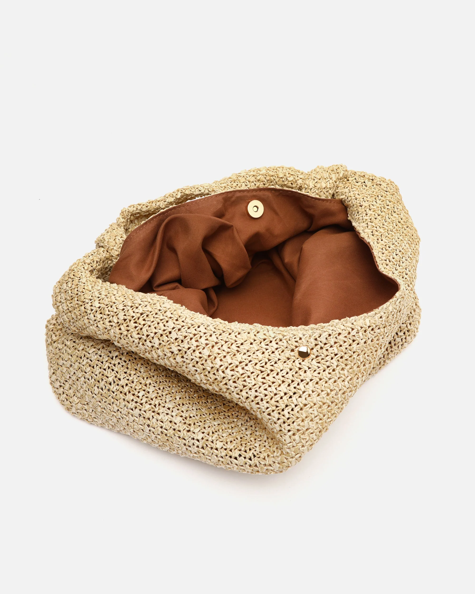 Pologi bolso hobo efecto rafia con neceser interior extraíble - Image 10