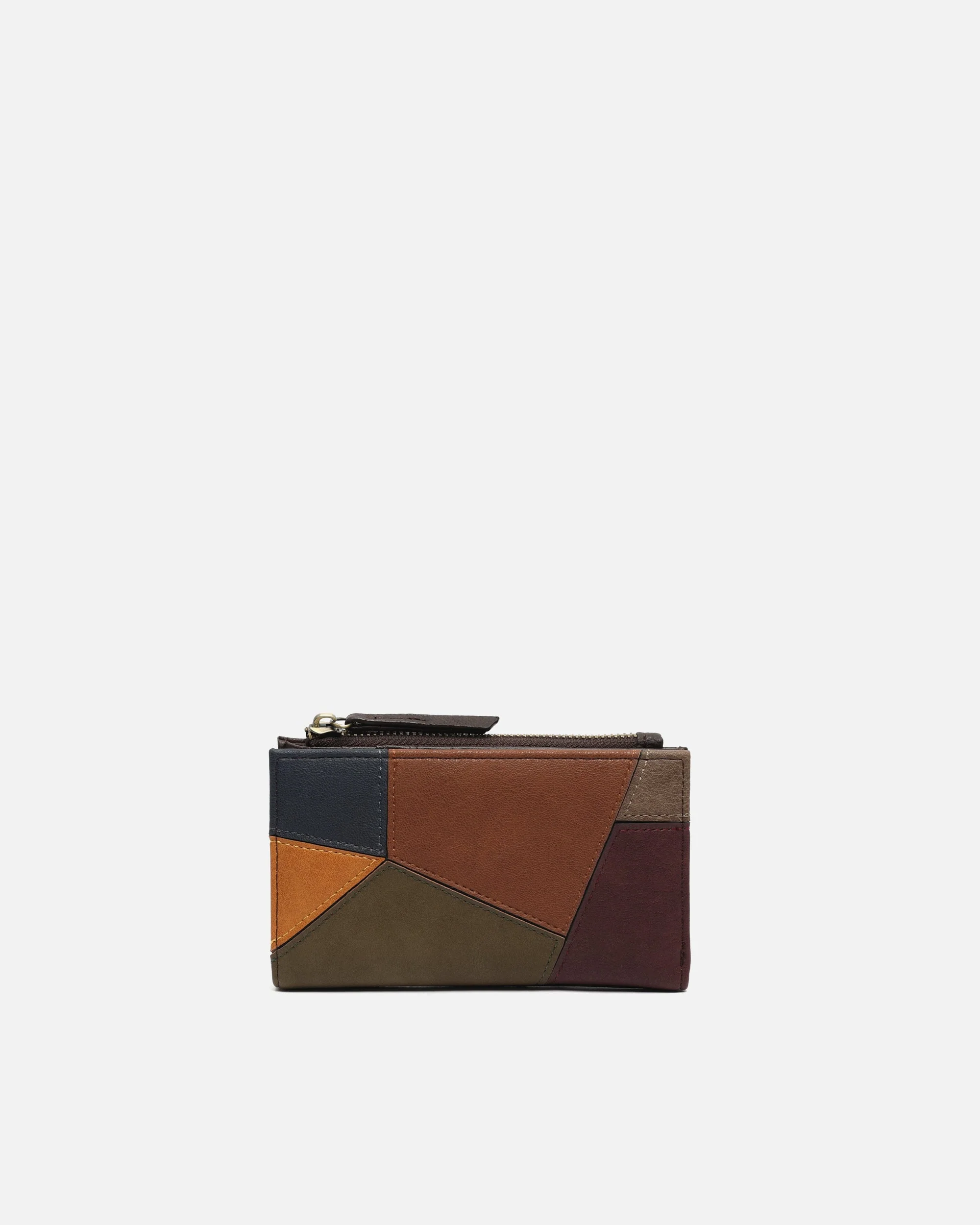 Popu monedero pequeño con estampado patchwork