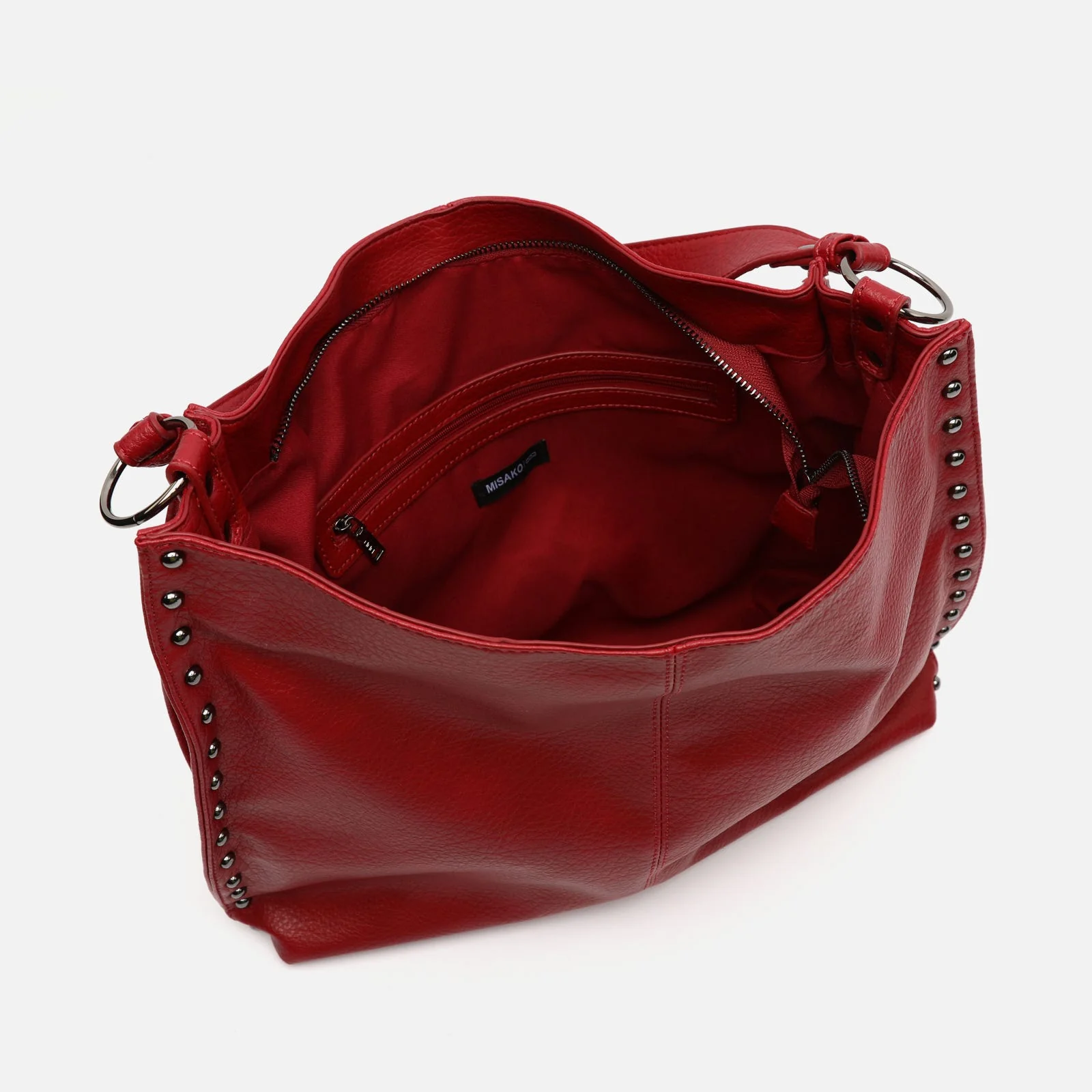 Prido bolso hobo grande con detalles metálicos - Image 16