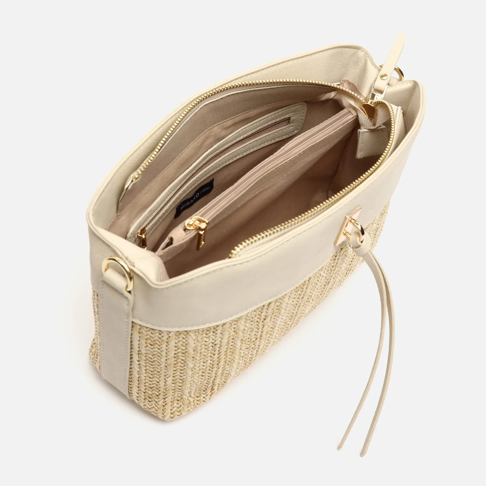 Rangri bolso bandolera pequeño efecto rafia - Image 15
