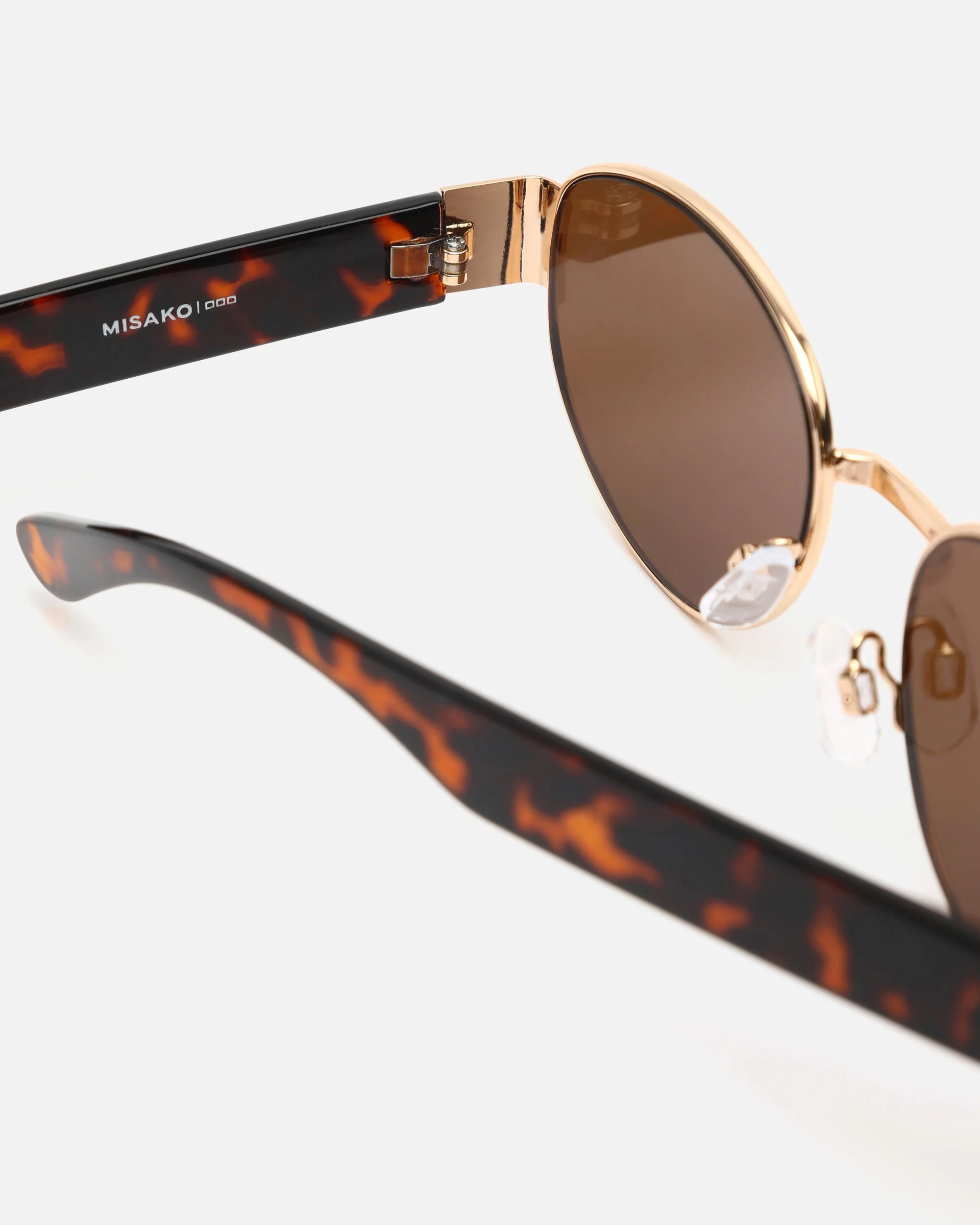 Sakurai gafas de sol redondas con montura metálica - Image 3