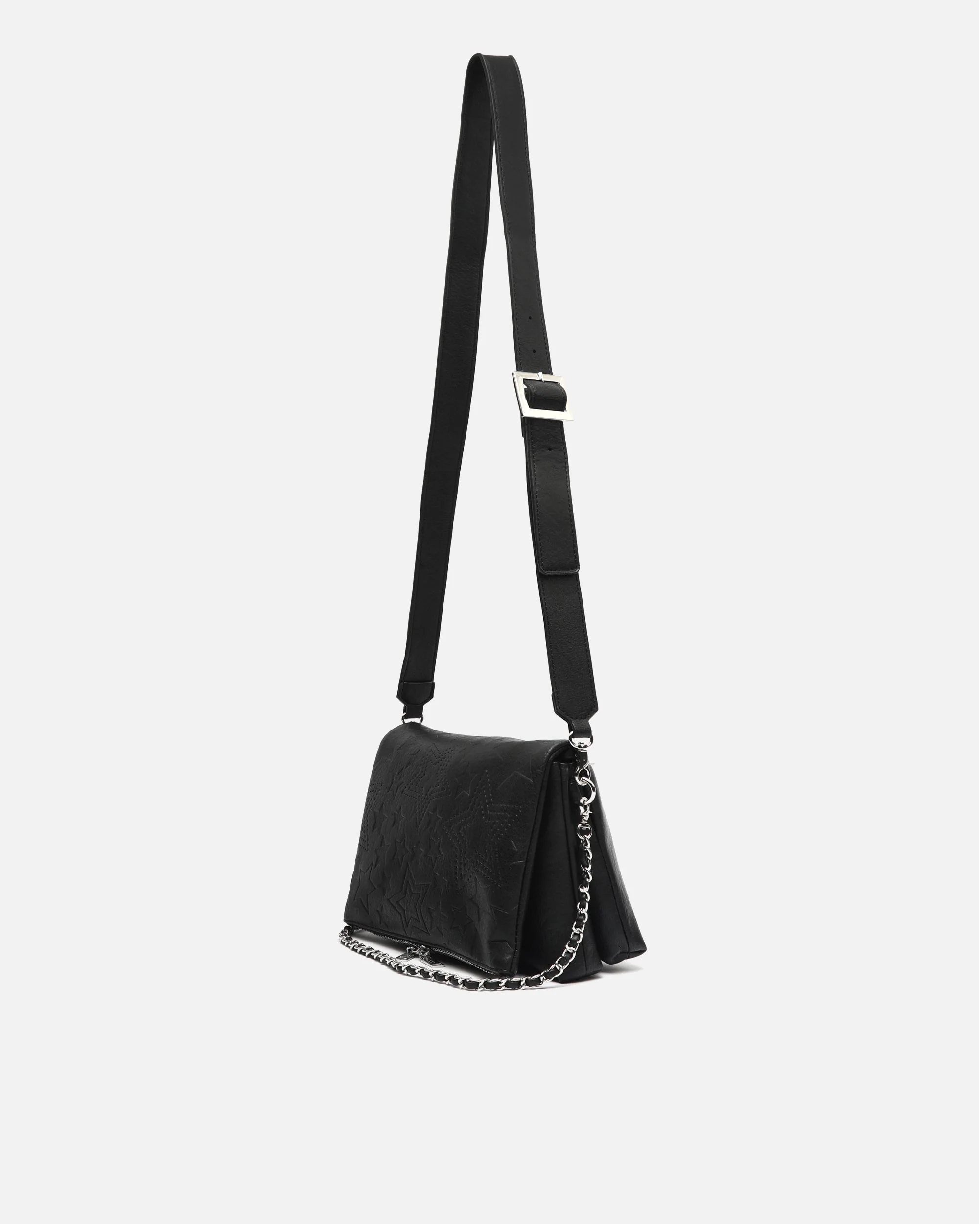 Starti bolso de hombro con solapa y grabado de estrellas con asa bandolera extraíble - Image 7