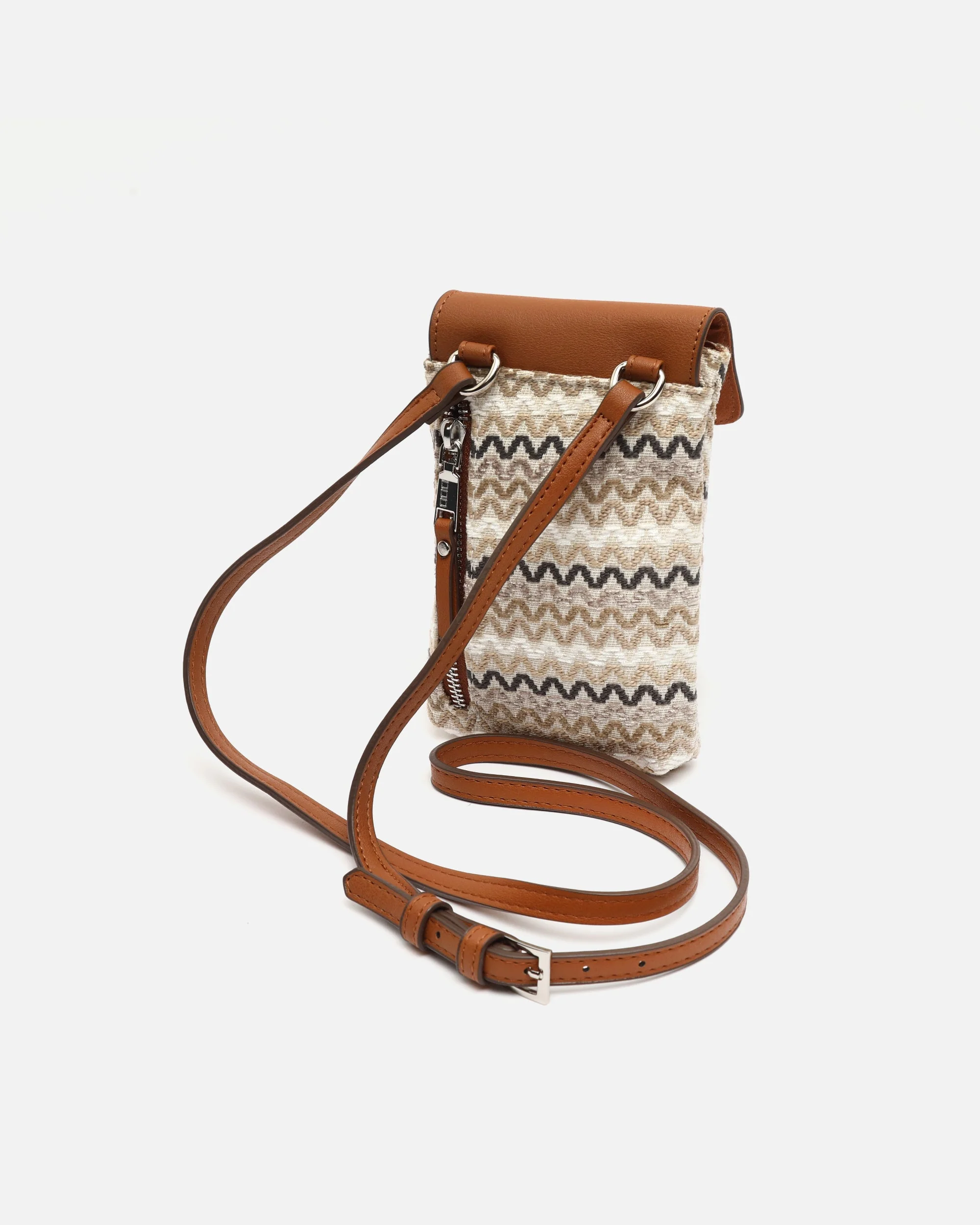 Tarvoss bolso bandolera mini para móvil con estampado jacquard ED. - Image 4
