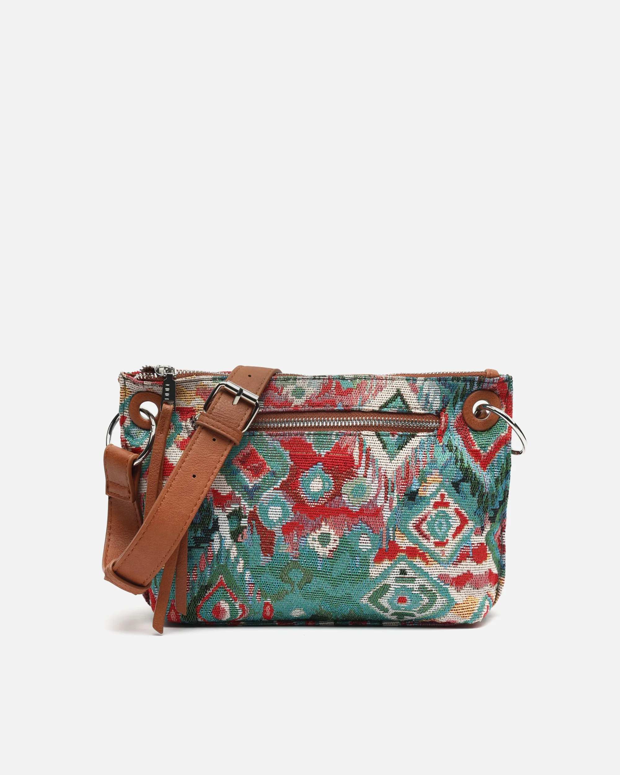 Zaria bolso bandolera pequeño con estampado jacquard - Image 2