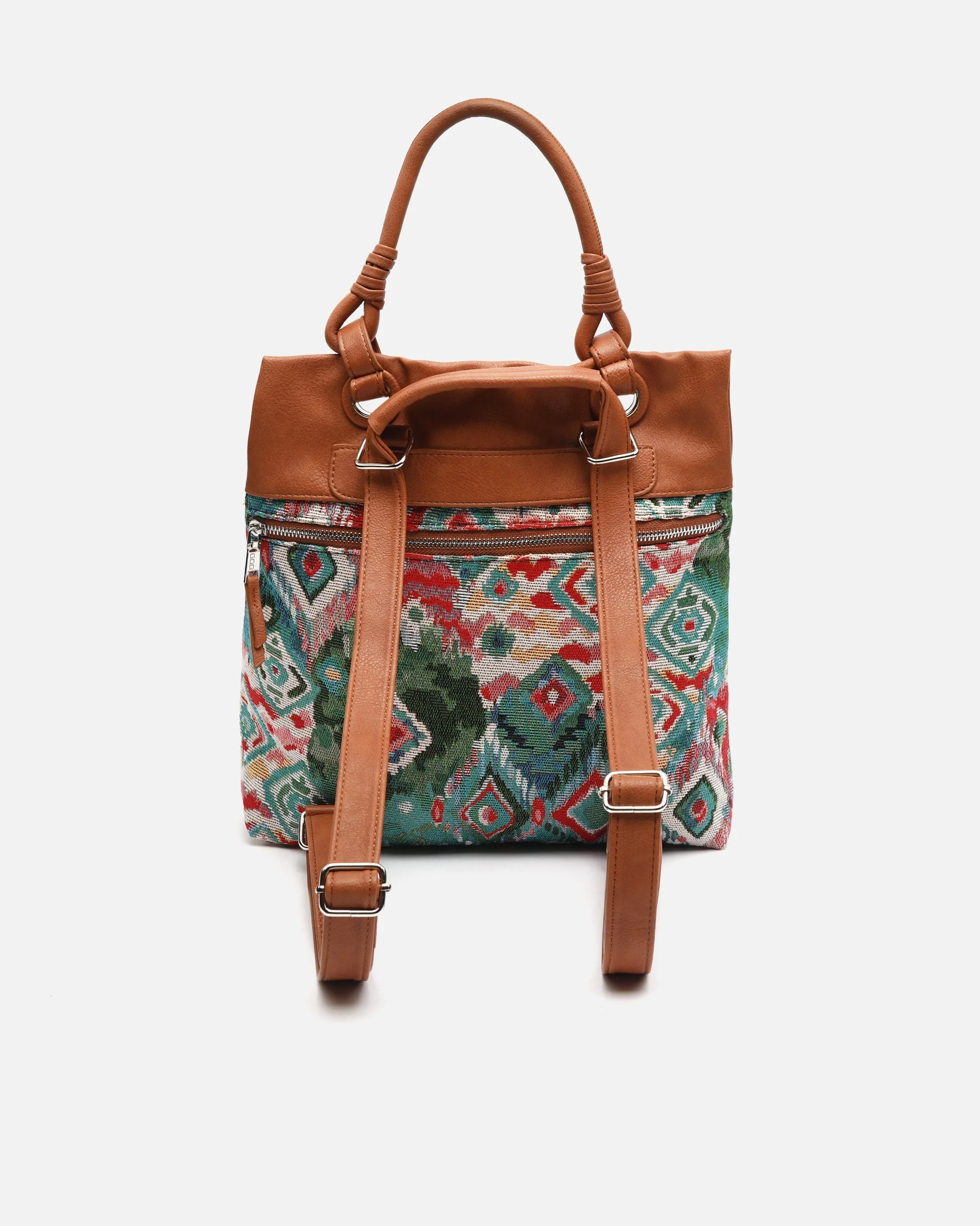 Zaria mochila antirrobo con estampado jacquard - Image 4